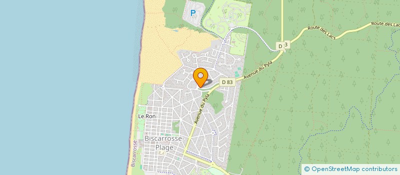 localisation de l'entreprise LE RAYON VERT  BISCARROSSE