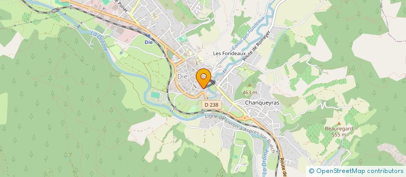 localisation de l'entreprise LE RAYON VERT à DIE