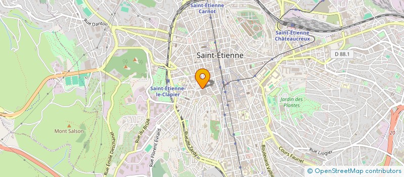 localisation de l'entreprise LE RAYON VERT CIE DRAMATIQUE  SAINT-ETIENNE