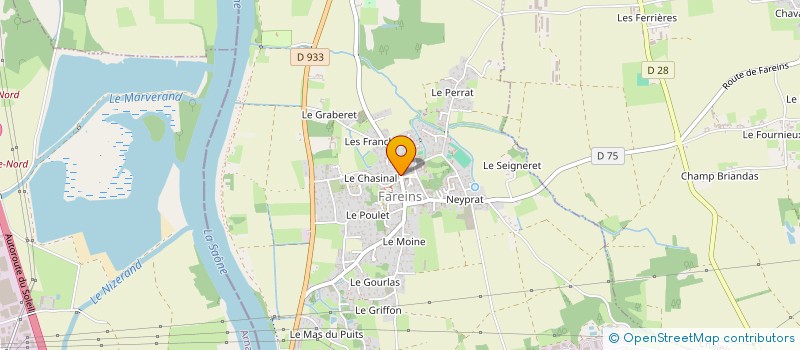 localisation de l'entreprise LE RDV DES AMIS  FAREINS