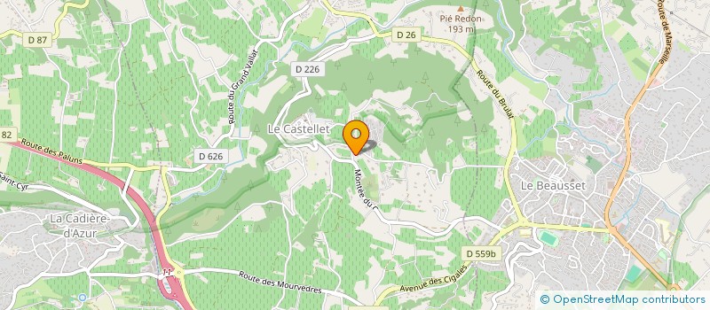 localisation de l'entreprise LE RDV DU MAS DES OLVIERS  LE CASTELLET