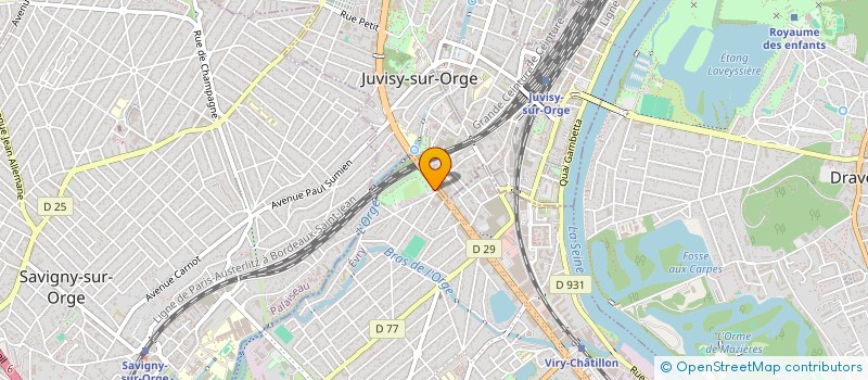 localisation de l'entreprise LE RDV LOUNGE à VIRY-CHATILLON