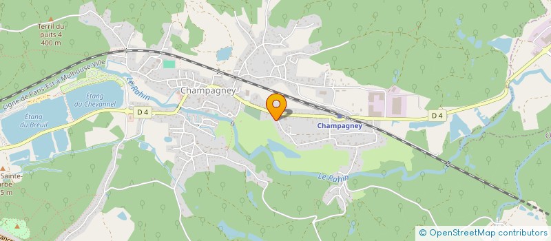 localisation de l'entreprise LE REACTEUR  CHAMPAGNEY