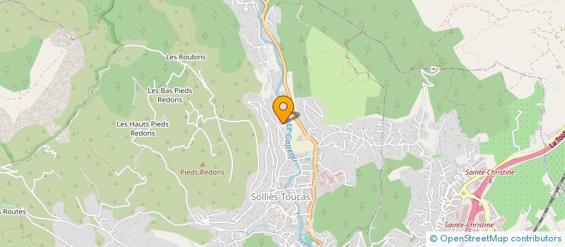 localisation de l'entreprise LE REAL IMMO  SOLLIES-TOUCAS