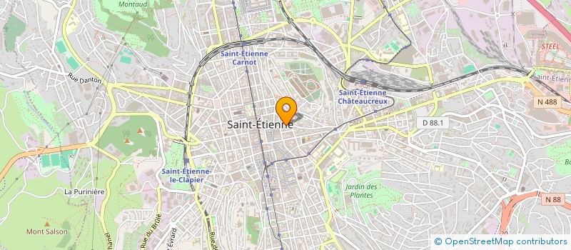 localisation de l'entreprise LE REALGAR EDITIONS  SAINT-ETIENNE