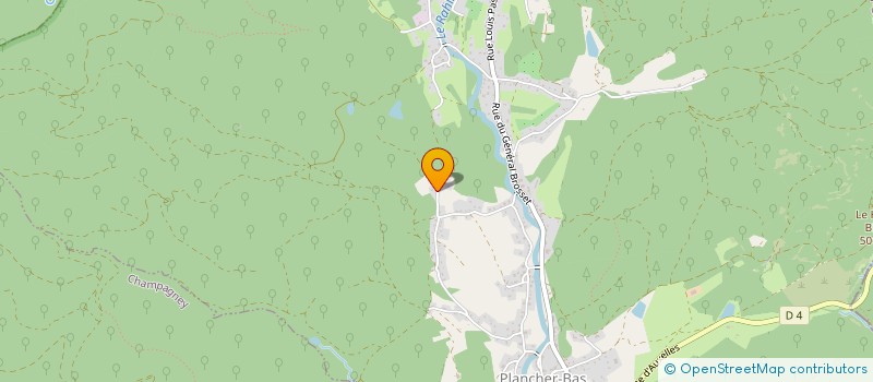 localisation de l'entreprise LE REBOND  PLANCHER-BAS