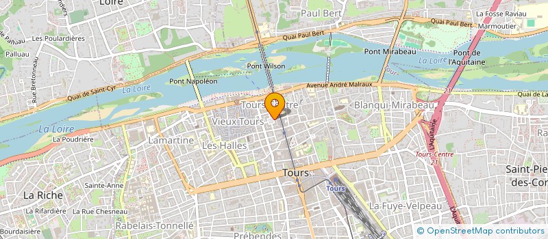 localisation de l'entreprise LE RECAMIER à TOURS
