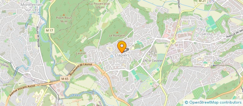 localisation de l'entreprise LE RECANTOU  CLAPIERS