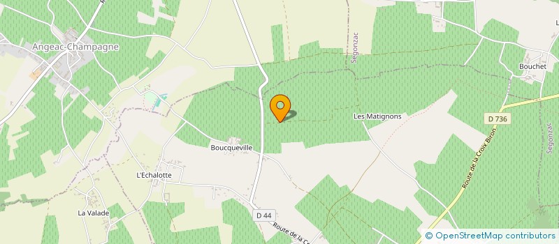 localisation de l'entreprise LE RECHERAT à JUILLAC-LE-COQ