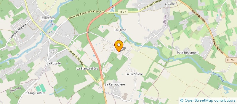 localisation de l'entreprise LE RECTANGLE CAPABLE  CELLETTES