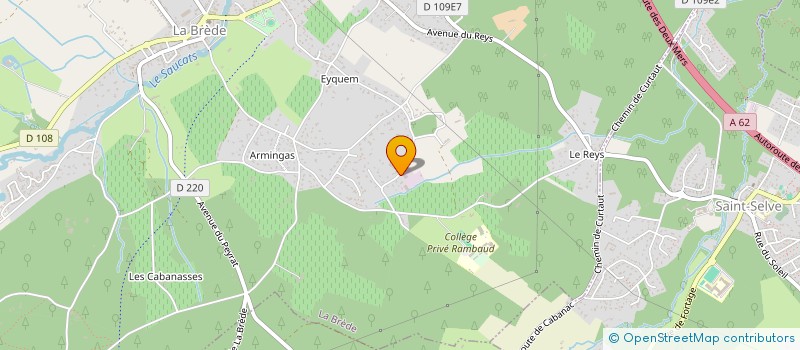 localisation de l'entreprise LE RECUEIL  LA BREDE