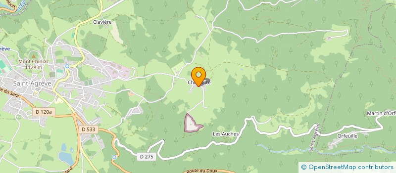 localisation de l'entreprise LE RED FOX  SAINT-AGREVE