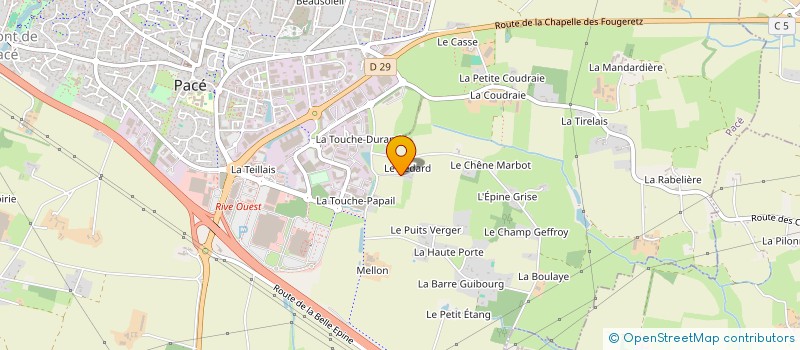 localisation de l'entreprise LE REDARD  PACE