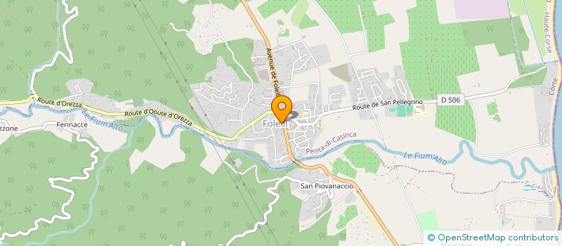 localisation de l'entreprise LE REF à PENTA-DI-CASINCA