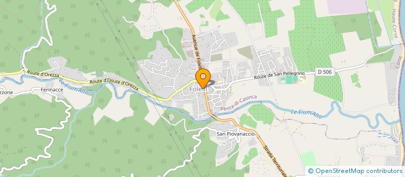 localisation de l'entreprise LE REFECTOIRE  PENTA-DI-CASINCA