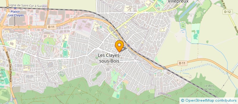 localisation de l'entreprise LE REFLET 22  CLAYES-SOUS-BOIS (LES)