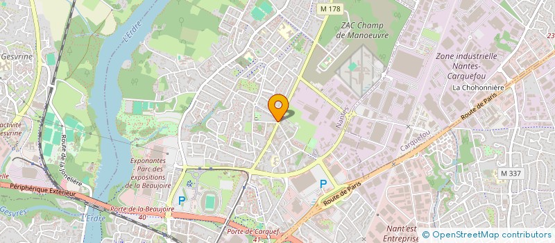 localisation de l'entreprise LE REFLET COIFFURE & ESTHETIQUE  NANTES