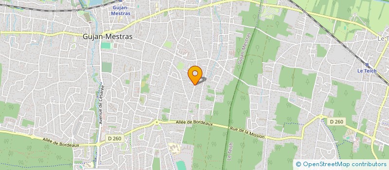 localisation de l'entreprise LE REFLET DU BASSIN  GUJAN-MESTRAS