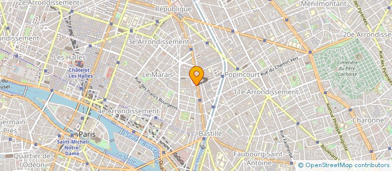 localisation de l'entreprise LE REFLEXE PHOTO à PARIS