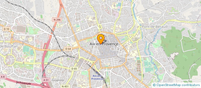 localisation de l'entreprise LE REFUGE à AIX EN PROVENCE