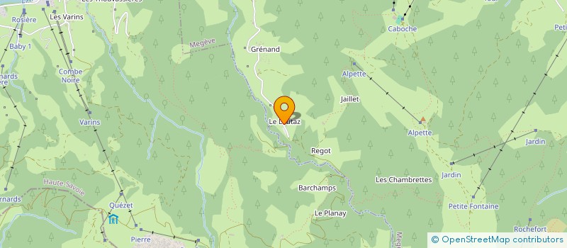 localisation de l'entreprise LE REFUGE  MEGEVE