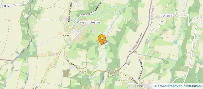 localisation de l'entreprise LE REFUGE  PONSON-DESSUS