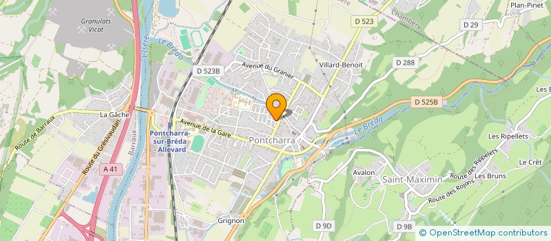 localisation de l'entreprise LE REFUGE  PONTCHARRA