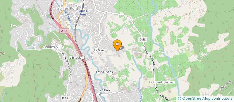 localisation de l'entreprise LE REFUGE  SOLLIES-PONT