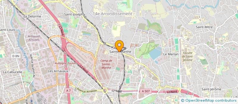 localisation de l'entreprise LE REFUGE à MARSEILLE