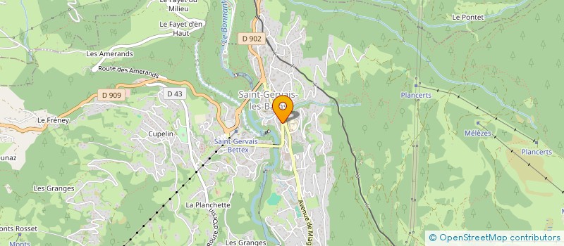 localisation de l'entreprise LE REFUGE à SAINT-GERVAIS-LES-BAINS