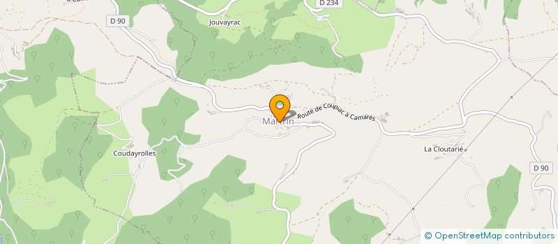 localisation de l'entreprise LE REFUGE  COUPIAC