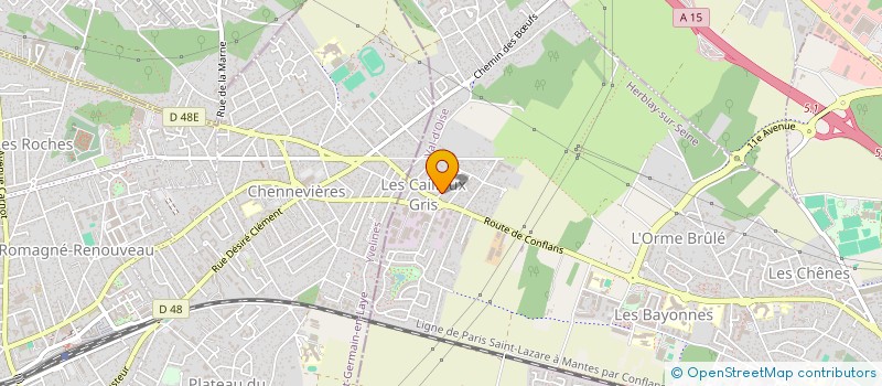 localisation de l'entreprise LE REFUGE  HERBLAY-SUR-SEINE