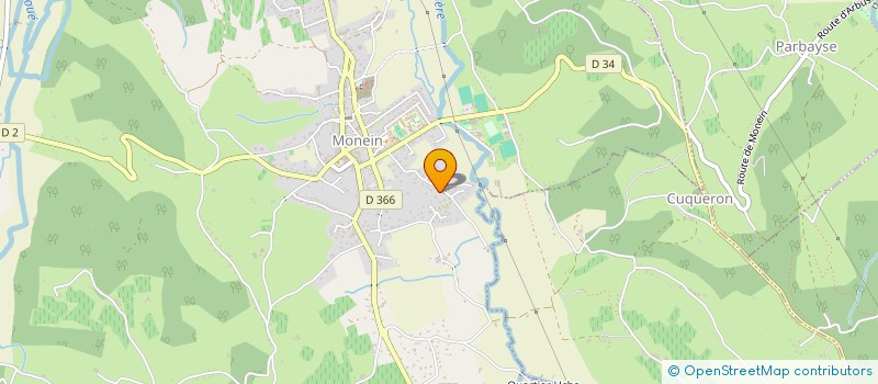 localisation de l'entreprise LE REFUGE à MONEIN