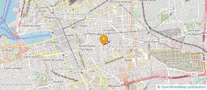 localisation de l'entreprise LE REFUGE à MARSEILLE