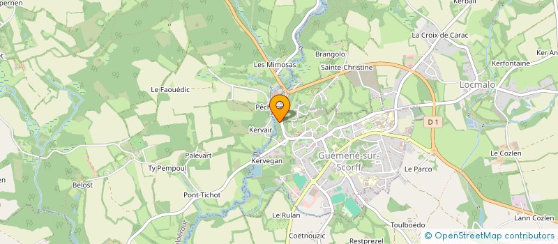 localisation de l'entreprise LE REFUGE  PLOERDUT