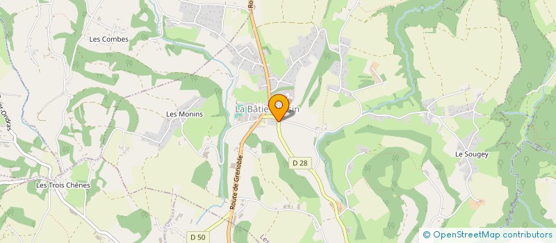 localisation de l'entreprise LE REFUGE  LES ABRETS EN DAUPHINE