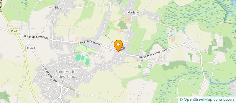 localisation de l'entreprise LE REFUGE  SAINT-ANDRE-DES-EAUX