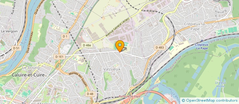 localisation de l'entreprise LE REFUGE  CALUIRE-ET-CUIRE