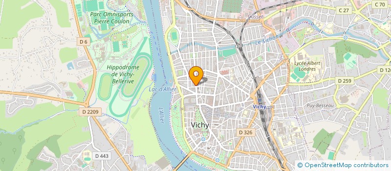 localisation de l'entreprise LE REFUGE ANIMALIER DU COEUR à VICHY