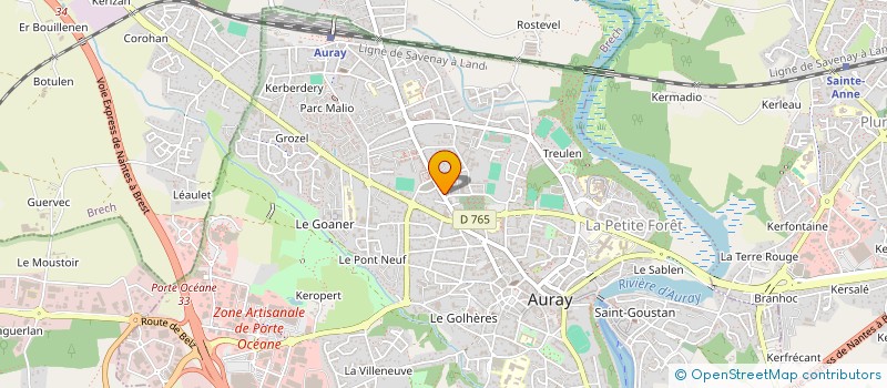 localisation de l'entreprise LE REFUGE BERBERE à AURAY