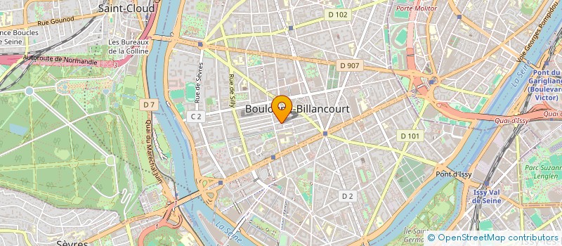 localisation de l'entreprise LE REFUGE DE BOULOGNE à BOULOGNE-BILLANCOURT