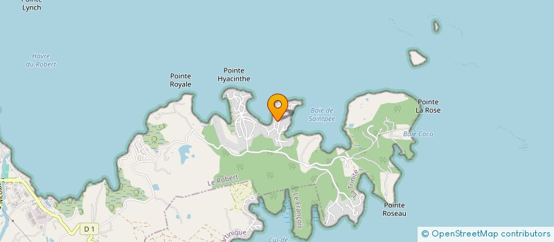 localisation de l'entreprise LE REFUGE DE L'ANSE à LE ROBERT