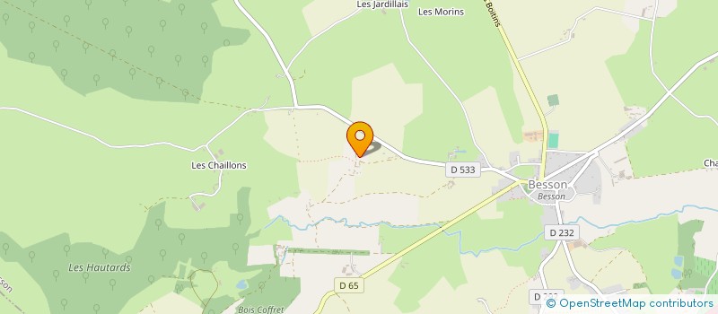 localisation de l'entreprise LE REFUGE DE L'ECUREUIL SUR LE VIEUX CHENE  AUTRY-ISSARDS