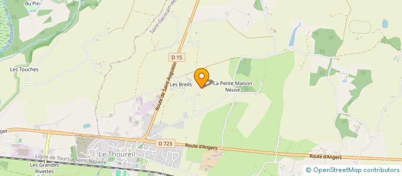 localisation de l'entreprise LE REFUGE DE L'ESPOIR  SAINT-GERMAIN-DES-PRES