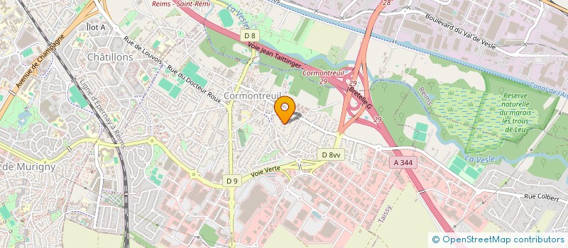 localisation de l'entreprise LE REFUGE DE LA BAIE  CORMONTREUIL