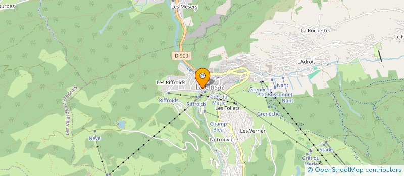 localisation de l'entreprise LE REFUGE DE LA CLUSAZ à LA CLUSAZ