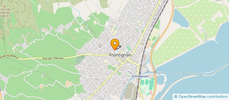 localisation de l'entreprise LE REFUGE DE LA GARDIOLE  FRONTIGNAN