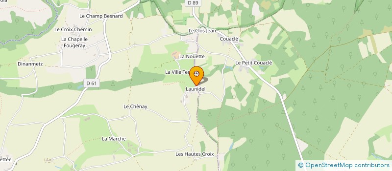 localisation de l'entreprise LE REFUGE DES BOIS  YVIGNAC-LA-TOUR