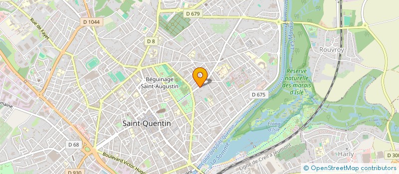localisation de l'entreprise LE REFUGE DES BULLES à SAINT-QUENTIN