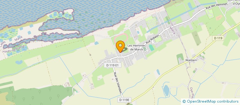 localisation de l'entreprise LE REFUGE DES DUNES  MARCK